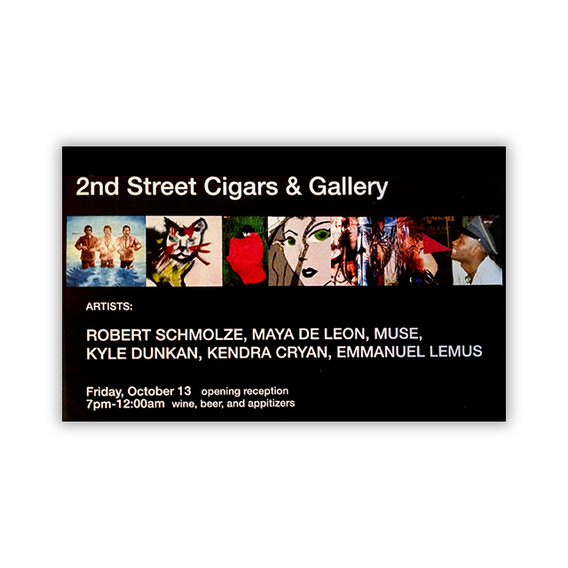 2nd Street Cigar Gallery | Art Show Announcement