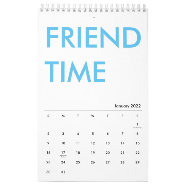 Friend Time Calendar 2022