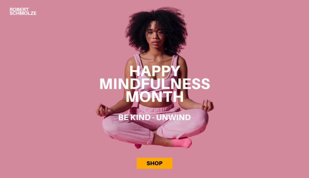 Happy Mindfulness and Yoga Month. Shop Products to help you be kind to yourself and destress.
