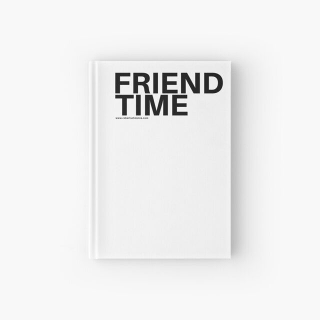 Friend Time logo by Robert Schmolze Hardcover Journal