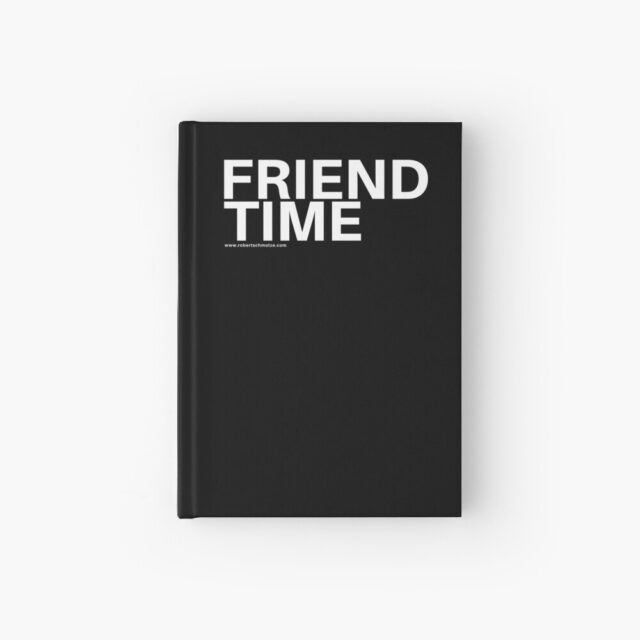 FRIEND TIME LOGO WHITE Hardcover Journal